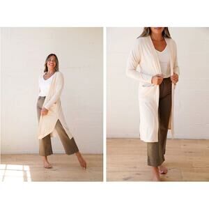 CJ's Favorite Cardigan/Duster in Cream Size M‎